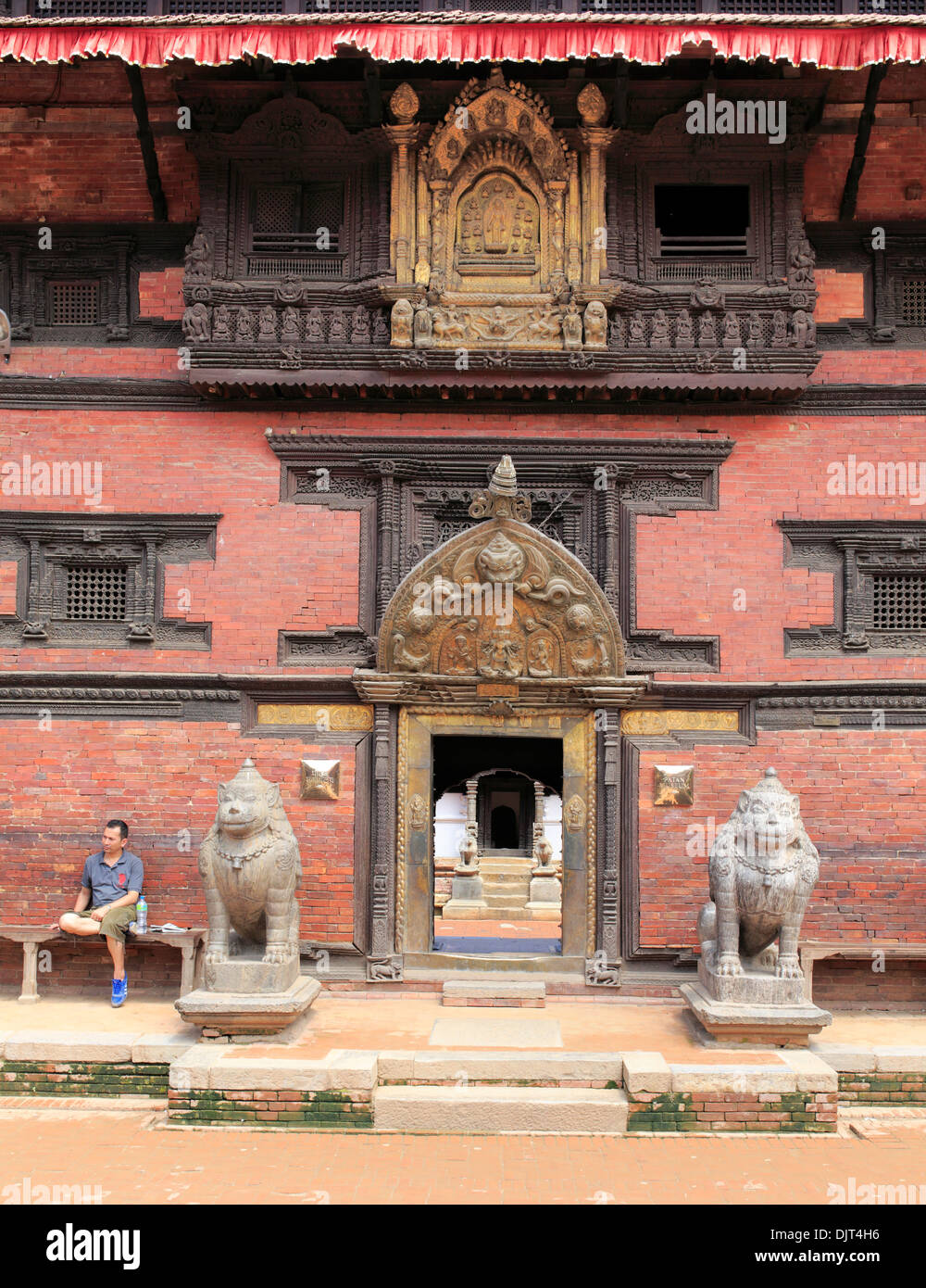 Palais Royal complexe, Durbar Square, Patan, Kathmandu, Népal Banque D'Images