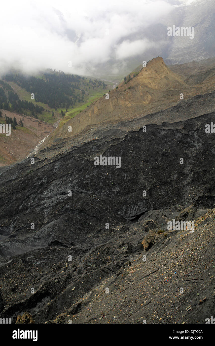 Parc des glaciers, Oytagh Kizilsu, vallée de Kizilsu, Préfecture de la région autonome ouïghoure du Xinjiang, Chine Banque D'Images