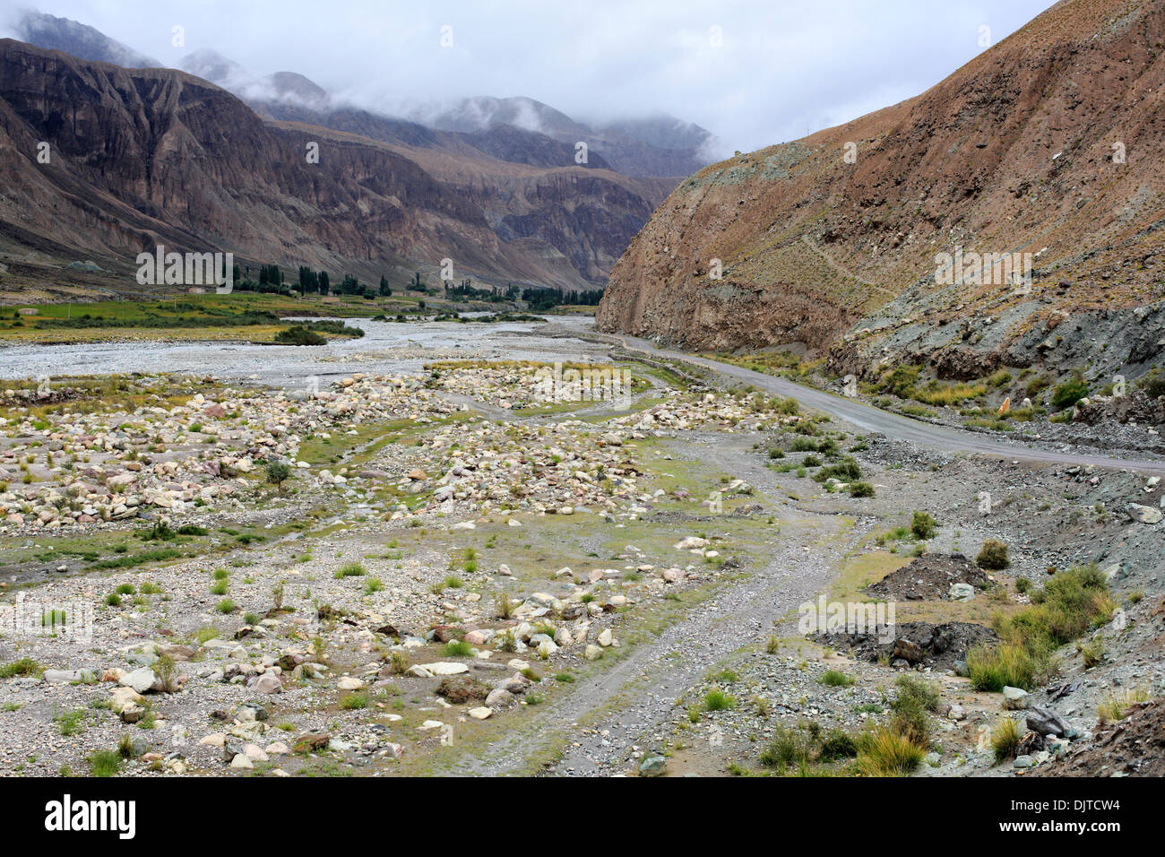 Vallée Oytagh Kizilsu, Préfecture, la région autonome ouïghoure du Xinjiang, Chine Banque D'Images