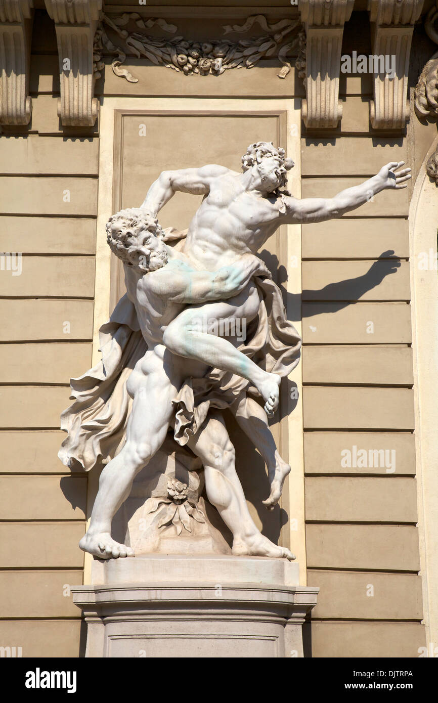 Statue à l'extérieur de la Hofburg, Vienne, Autriche, Europe Centrale Banque D'Images