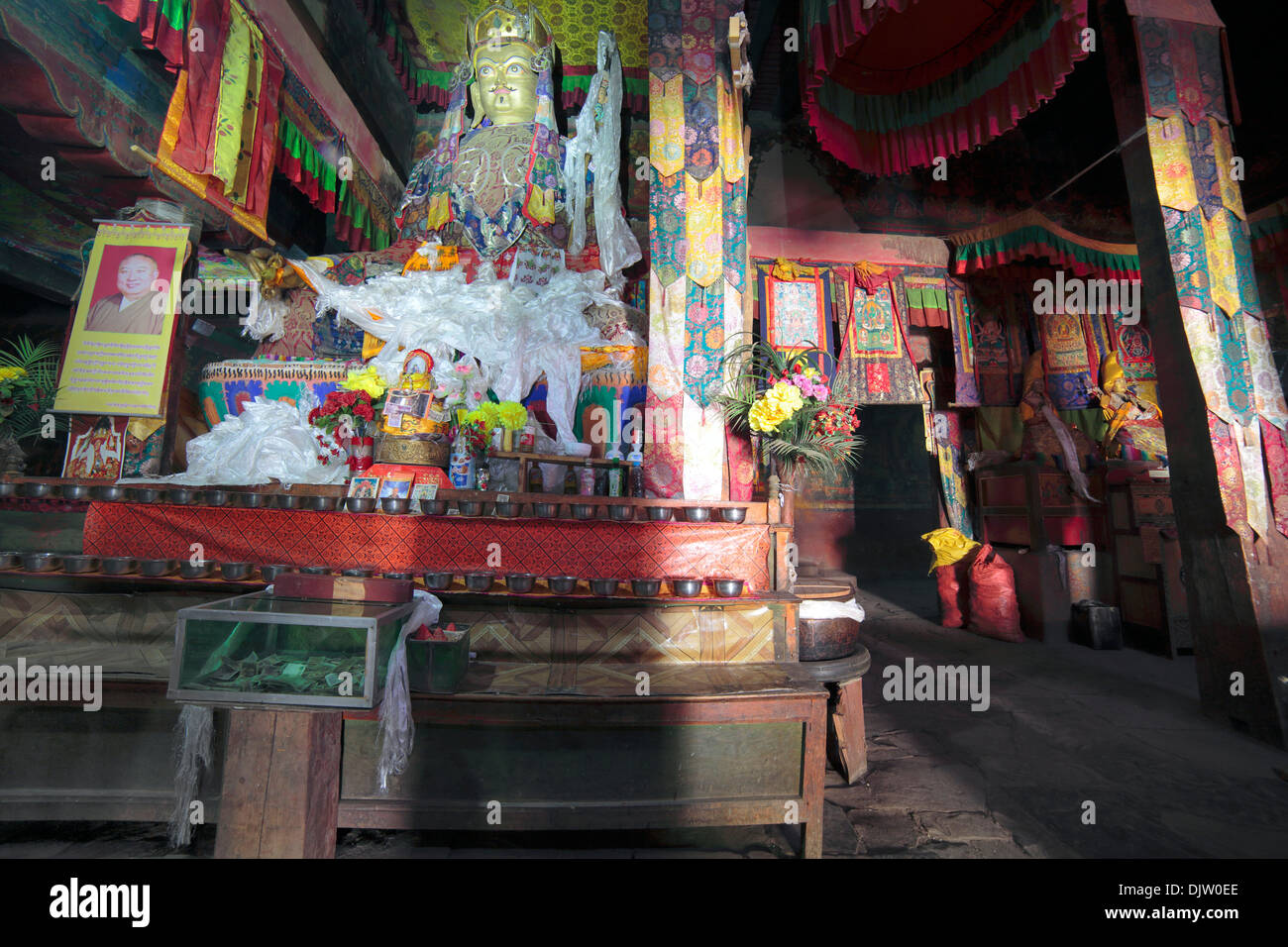 Jampaling temple, Monastère de Samye Samye (Gompa), Dranang, Préfecture de Shannan, Tibet, Chine Banque D'Images