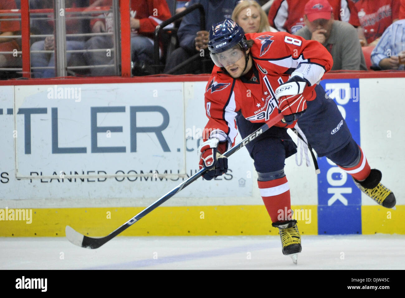 Washington DC, le Verizon Center.Le capitaine Alex Ovechkin Capitals, un score ce soir. Séries éliminatoires de la LNH le jeu 5, jeu d'action entre les Canadiens de Montréal à Washington qui mènent la série 3-1 et perdent à la maison 2-1. (Crédit Image : © Roland Pintilie/global/ZUMApress.com) Southcreek Banque D'Images