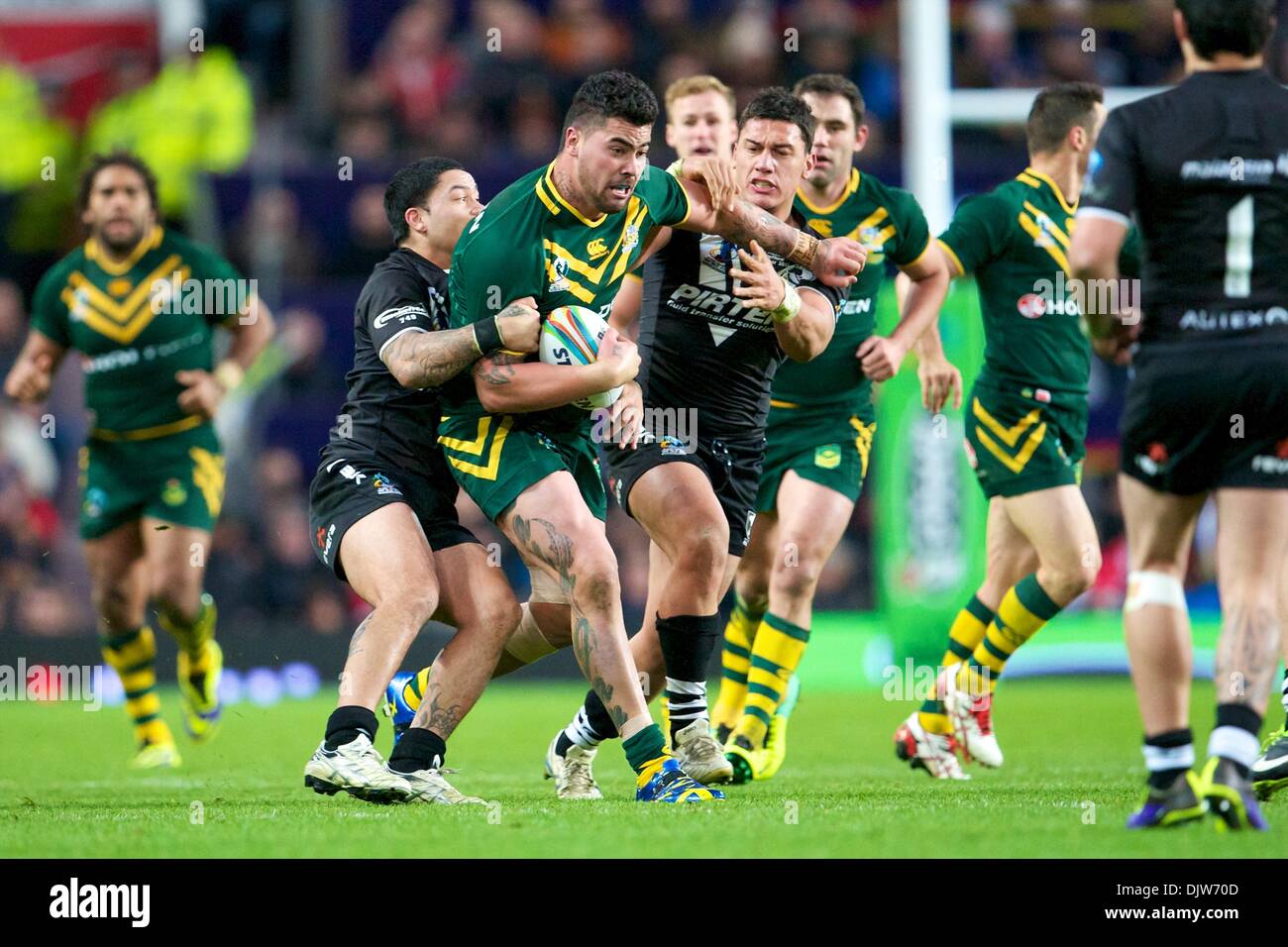 Manchester, UK. 30Th Nov, 2013. Greg Bird (Australie &AMP ; Gold Coast Titans) au cours de la finale de la Coupe du Monde de Rugby entre l'Australie et de la Nouvelle-Zélande à partir de Old Trafford. Credit : Action Plus Sport/Alamy Live News Banque D'Images