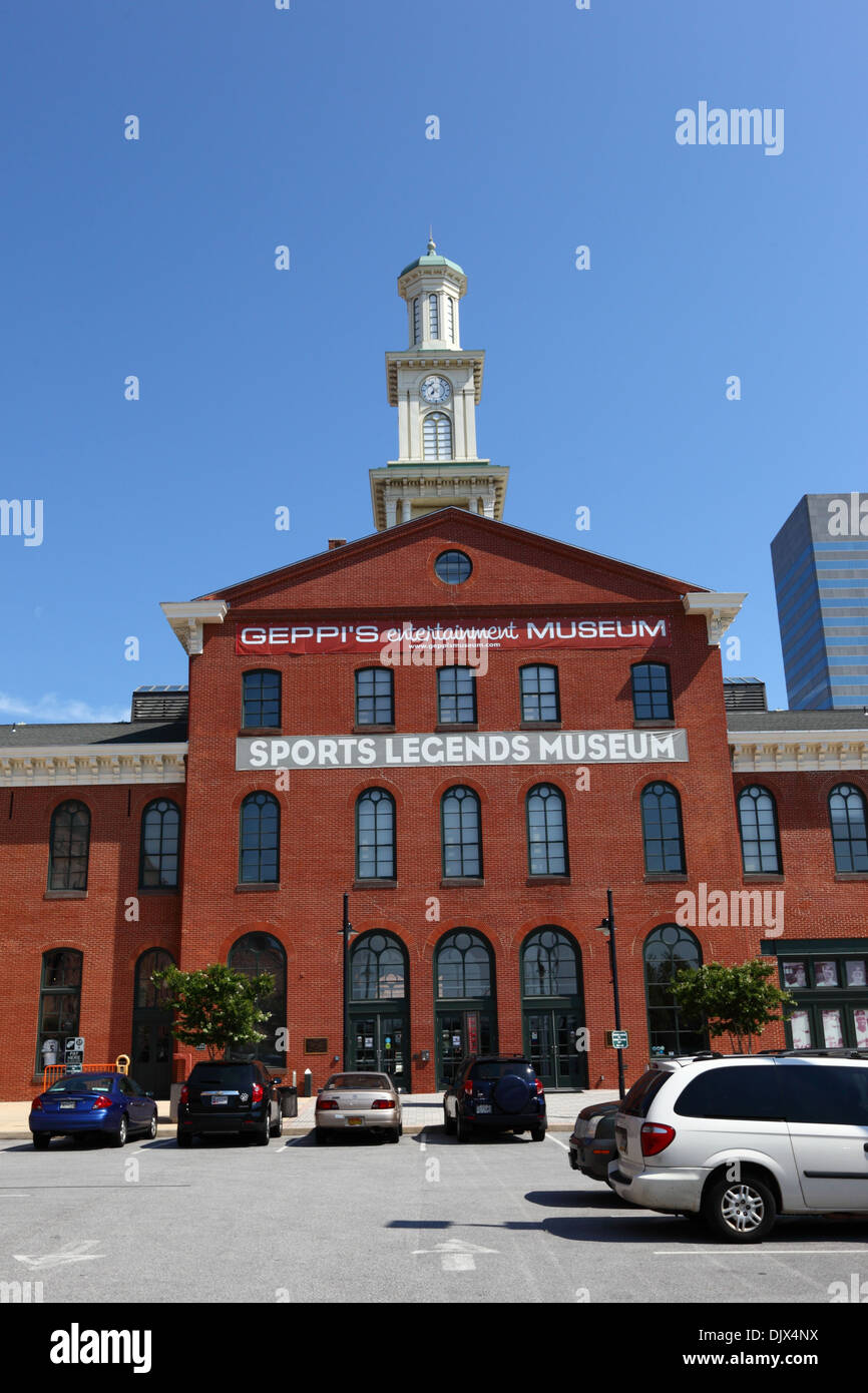 Musée des légendes du sport à côté de l'Oriole Park, Camden Yards Sports Complex, Baltimore, Maryland, USA Banque D'Images