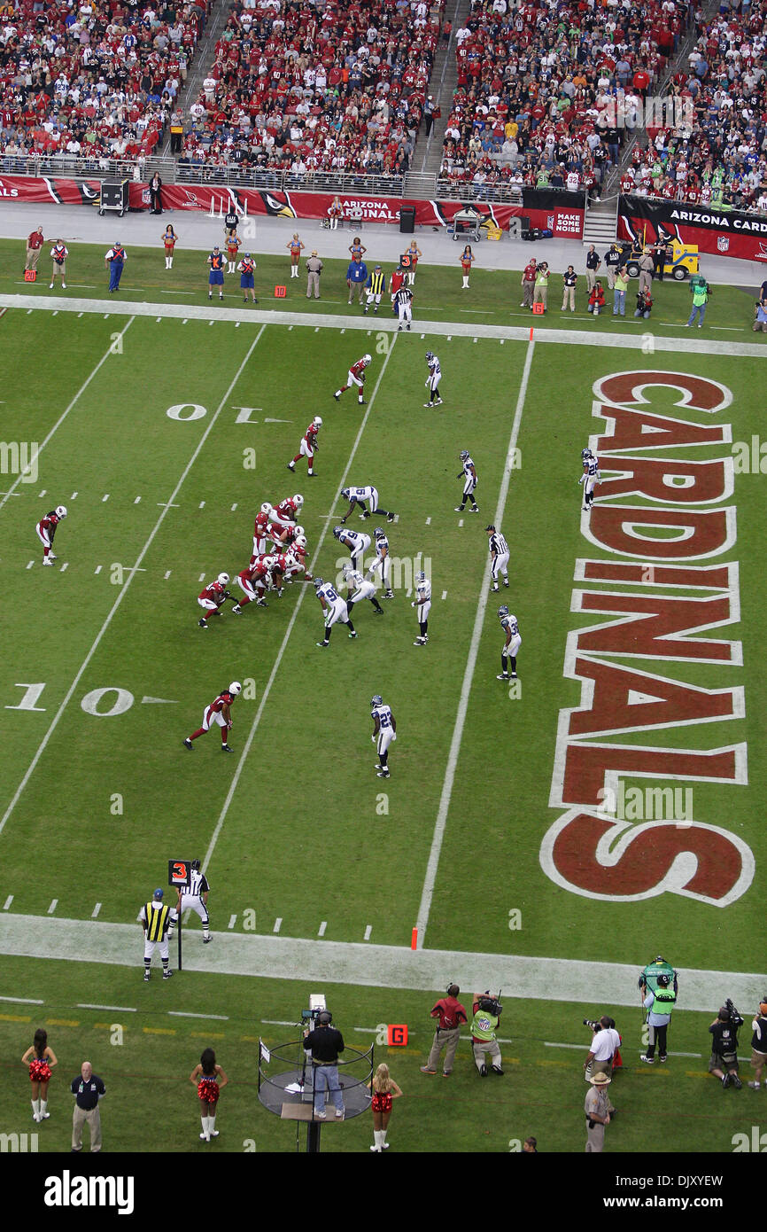 14 novembre 2010 - Glendale, Arizona, États-Unis d'Amérique - dans une bataille de la division Ouest NFC, les Arizona Cardinals prendre sur les Seattle Seahawks au University of Phoenix Stadium de Glendale, Arizona. Les Seahawks défait les cardinaux 36-18. (Crédit Image : © inférieur gène/global/ZUMApress.com) Southcreek Banque D'Images