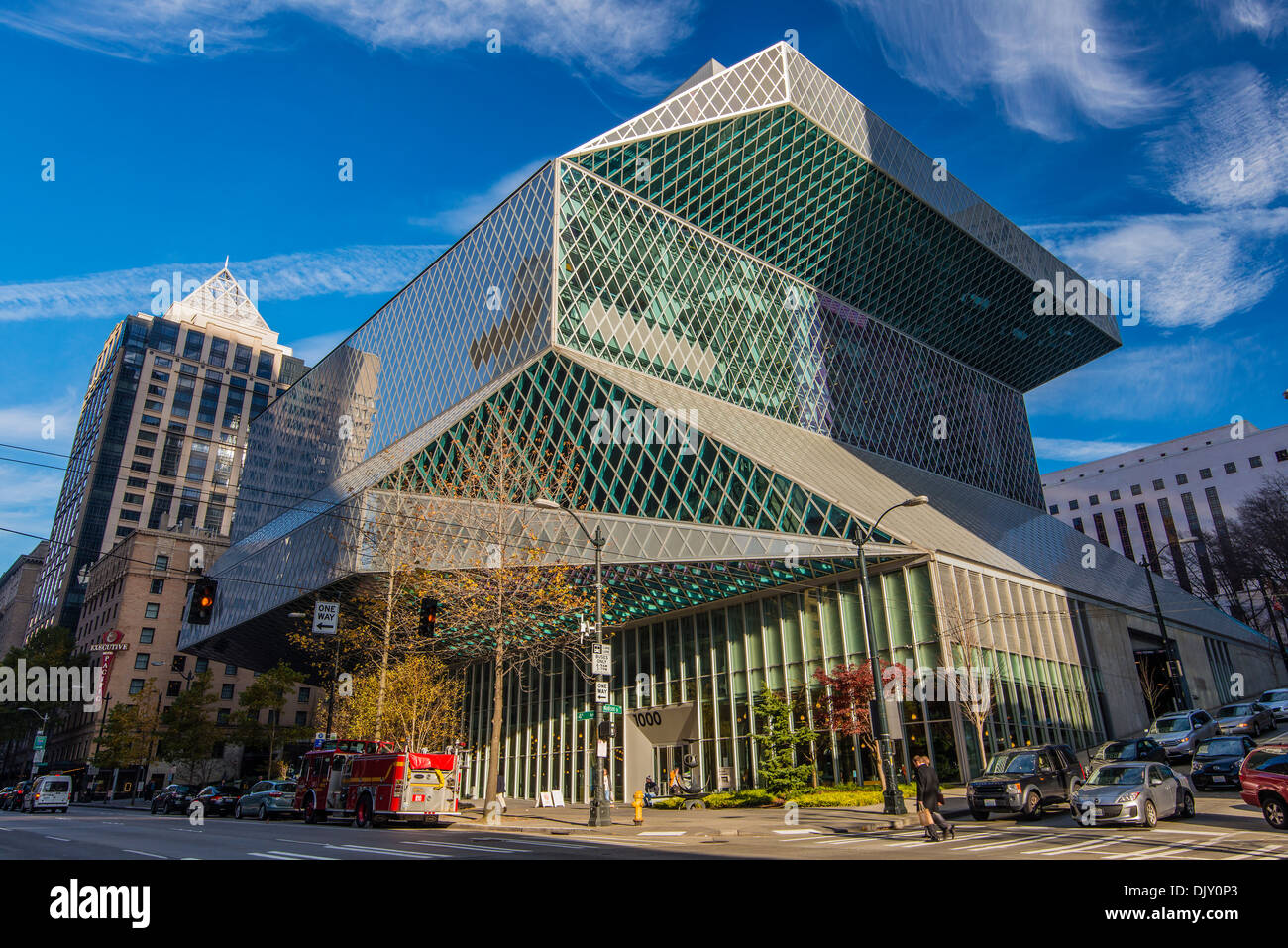 Bibliothèque centrale de Seattle, Seattle, Washington, USA Photo Stock -  Alamy