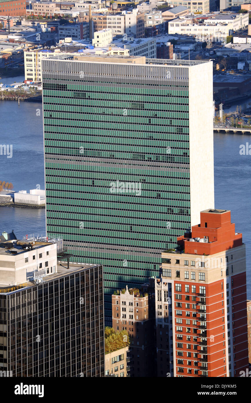 Bâtiment de l'Organisation des Nations Unies, New York. Nord Banque D'Images