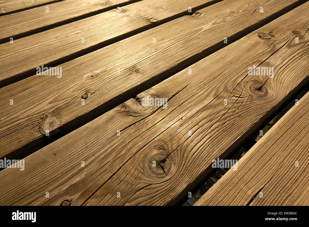 Terrasse en bois Banque D'Images