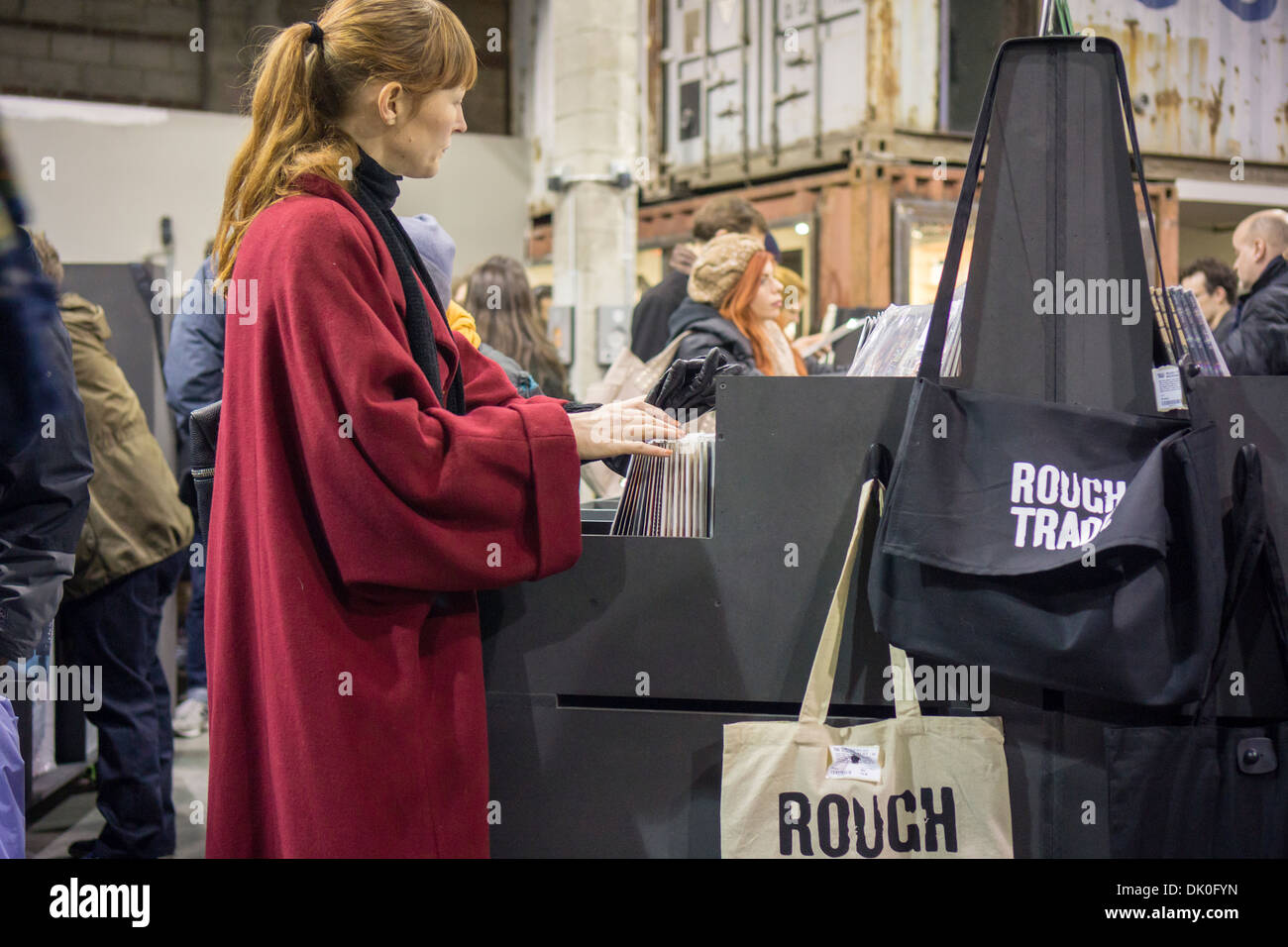 Récemment ouvert, le Rough Trade Paris record store dans le quartier de Williamsburg Brooklyn à New York Banque D'Images