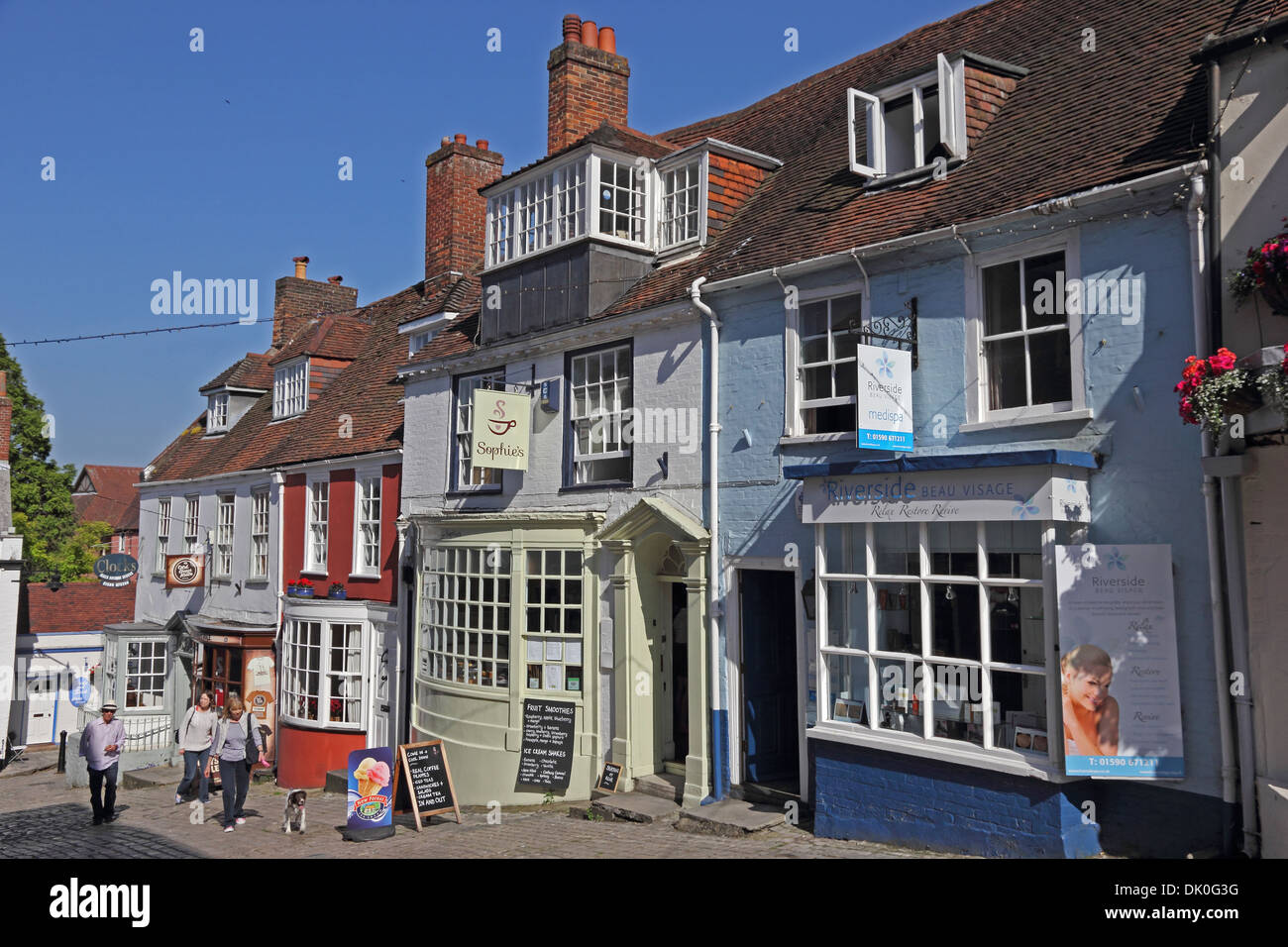 Quay Hill, Lymington, Hampshire Banque D'Images