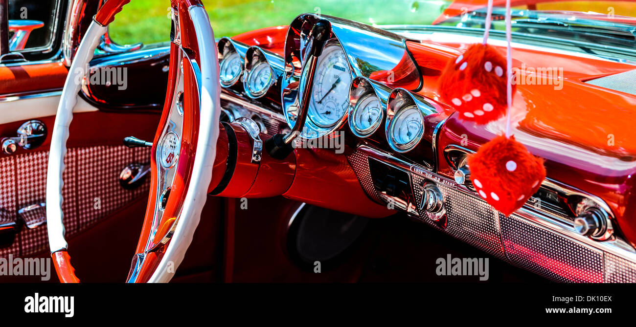 Tableau de bord Automobile Banque D'Images