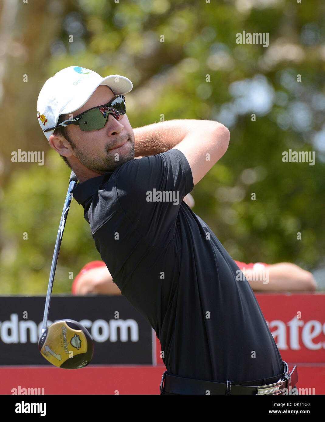 Sydney, Australie. 1er décembre 2013. Amature leader Brady Watts frappe un coup de départ à l'Open d'Australie 2013 Unis, Royal Sydney Golf Club. L'Australie Crédit : Tony Bowler/Alamy Live News Banque D'Images