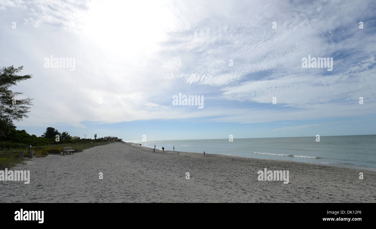 Avis de Turtle Beach, Siesta Key, en Floride. Banque D'Images Avis de Turtle Beach, Siesta Key, en Floride. Banque D'Images