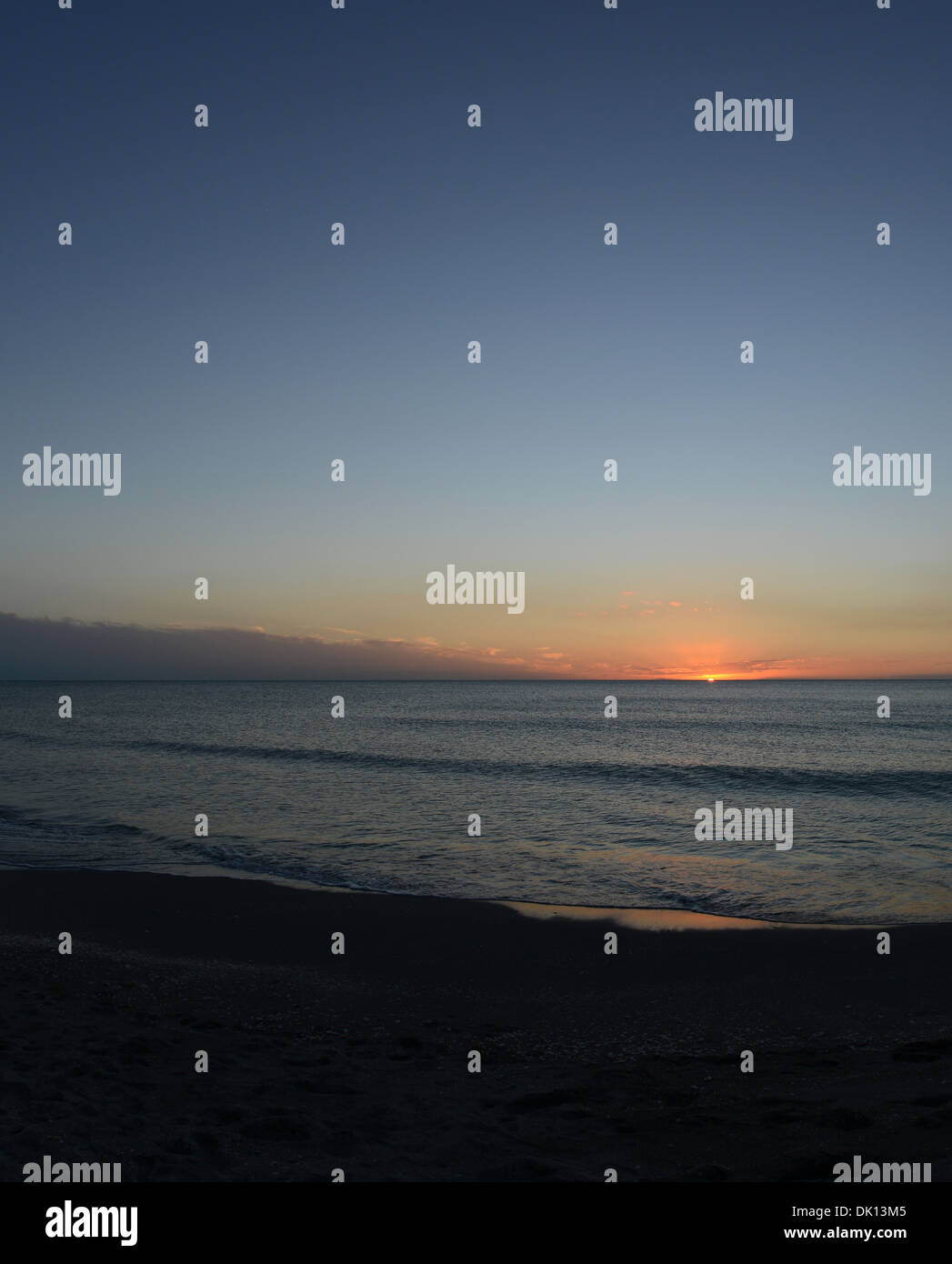 Coucher du Soleil à Turtle Beach, Siesta Key, en Floride. Banque D'Images Coucher du Soleil à Turtle Beach, Siesta Key, en Floride. Banque D'Images