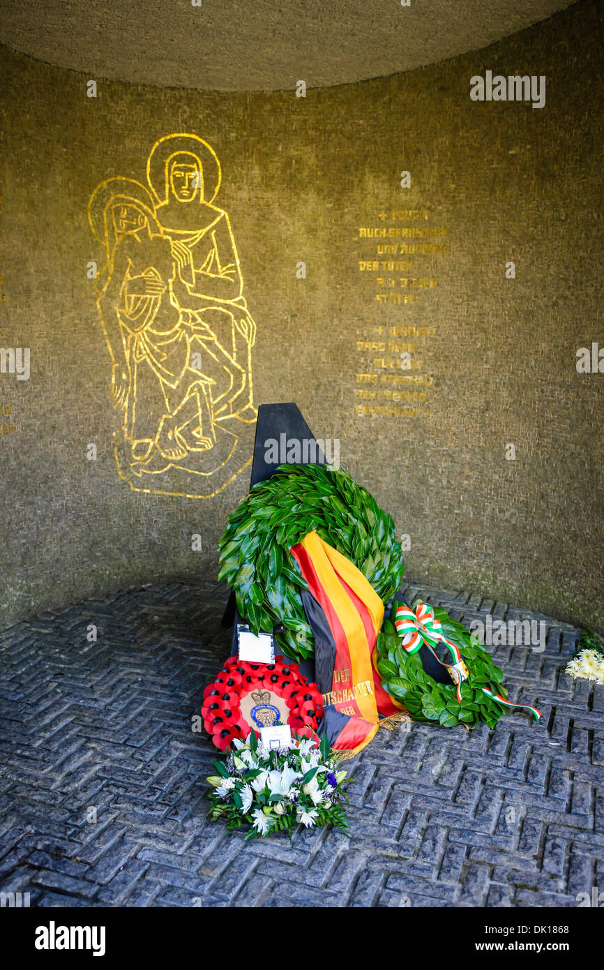 Le cimetière militaire allemand au Glencree, dans le comté de Wicklow, Irlande Banque D'Images