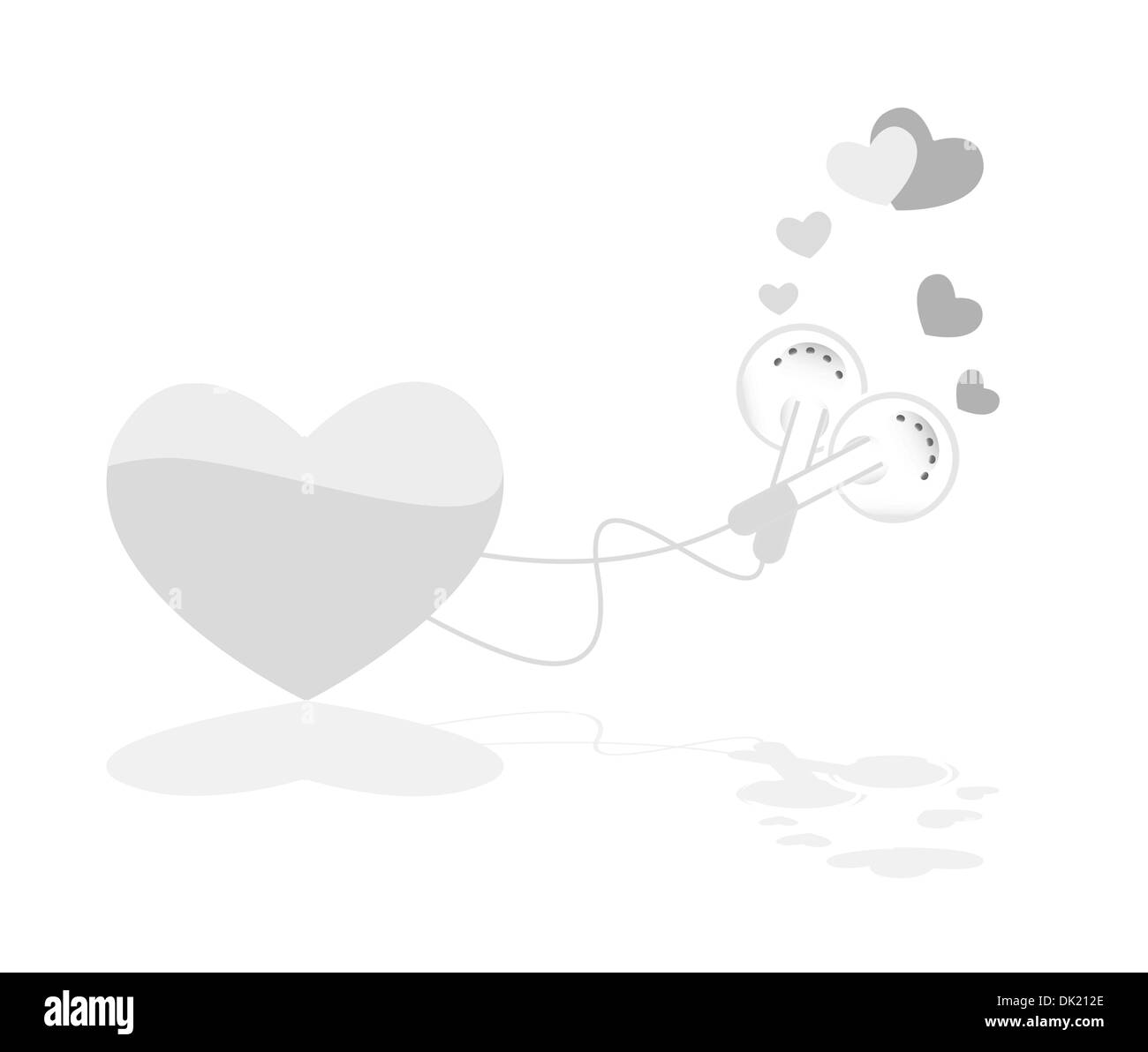 L'amour de la musique. Abstract vector concet Illustration de Vecteur