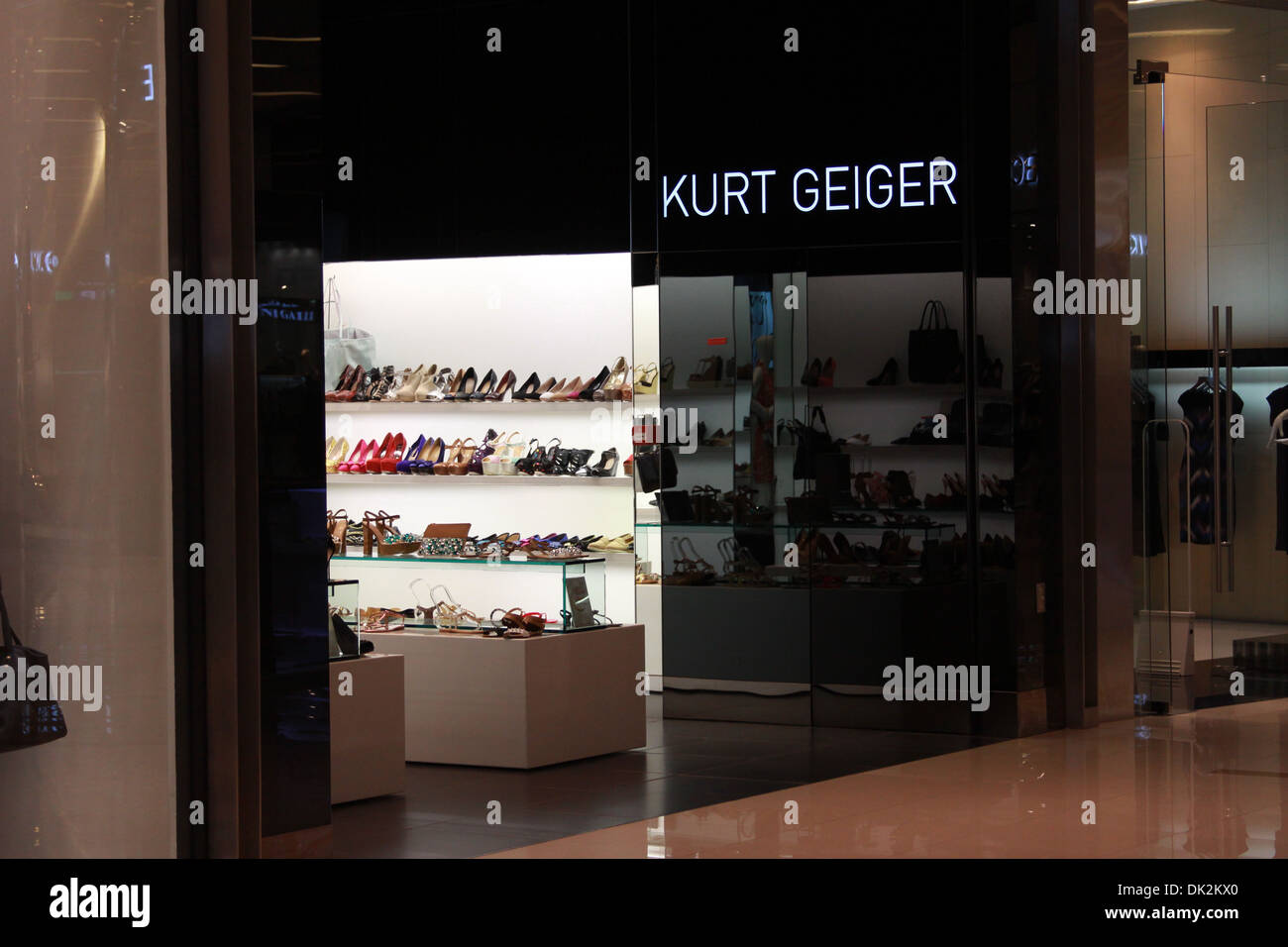 Kurt Geiger, magasin de chaussures à la Marina Mall Dubai Banque D'Images