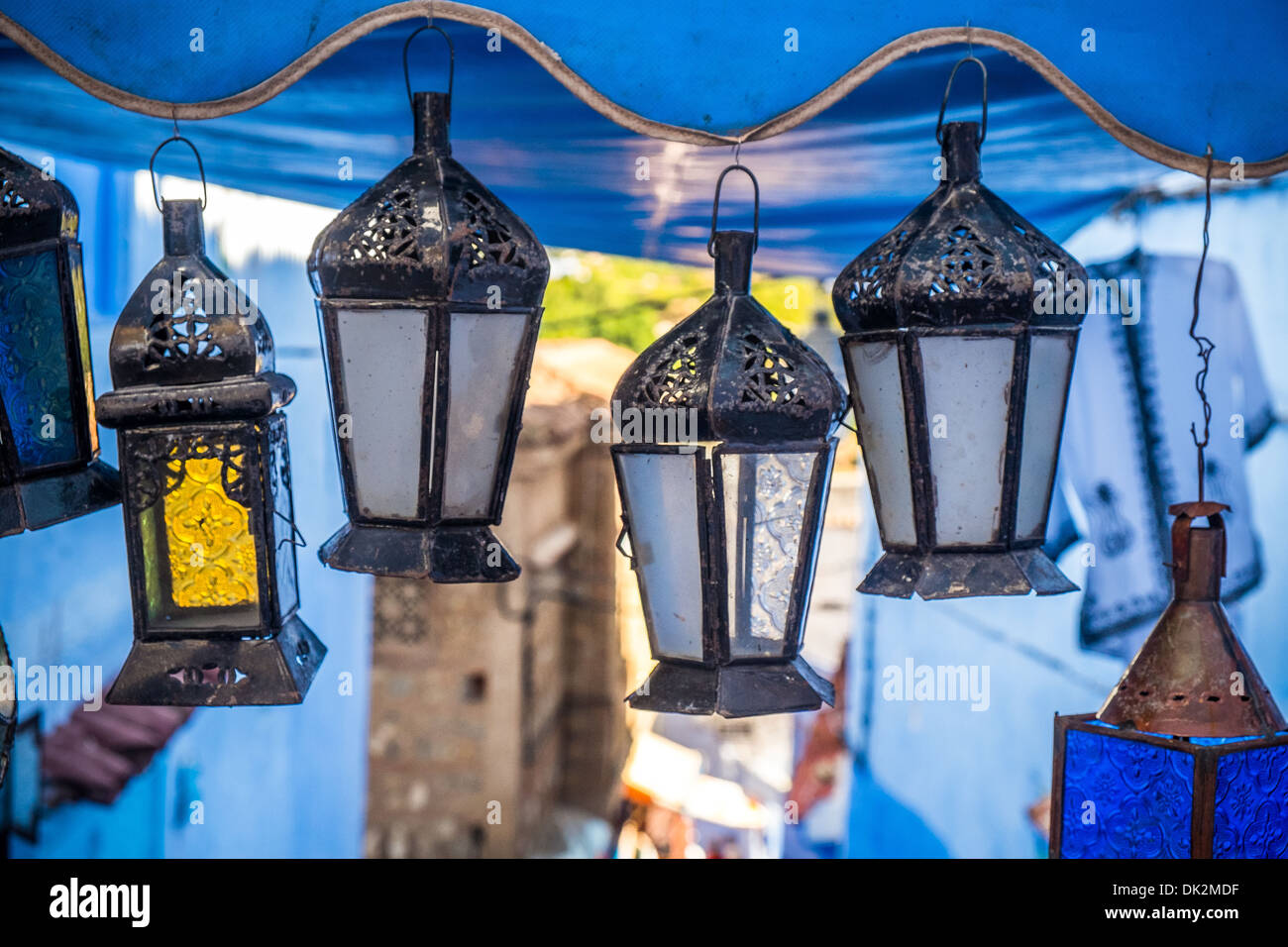 La belle bleue médina de Chefchaouen au Maroc Banque D'Images