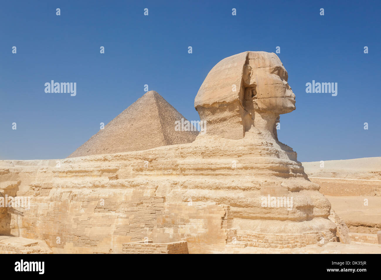 Sphinx,Caire Egypte Banque D'Images