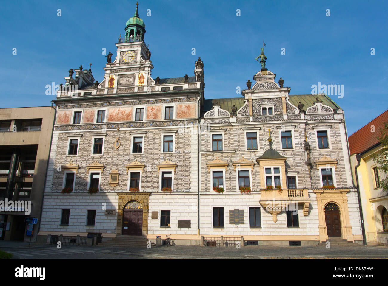 Radnice la mairie Karlovo Namesti place principale de la ville de Kolin Bohême Centrale République Tchèque Europe Banque D'Images