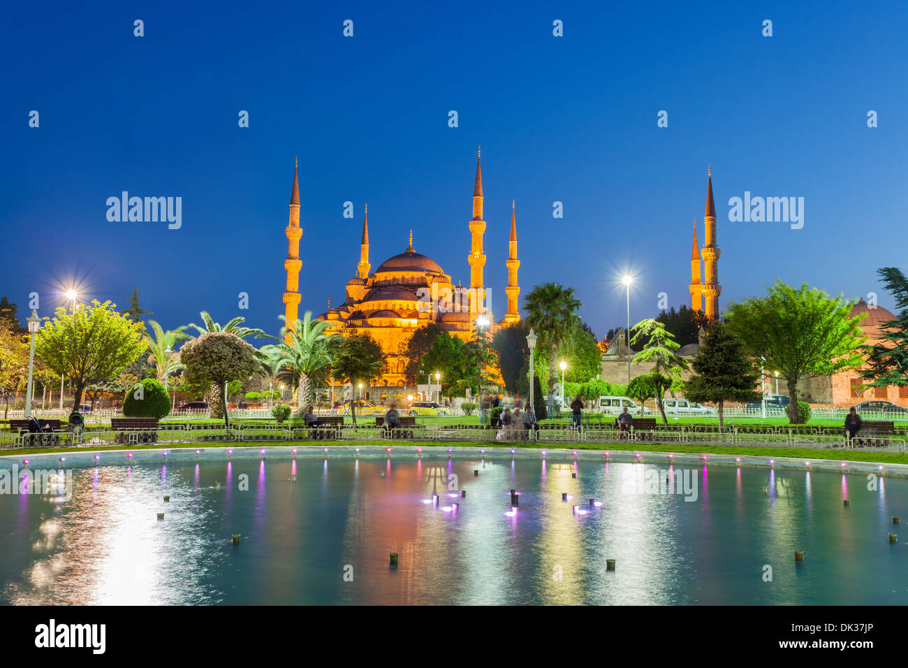 Mosquée Bleue Istanbul, Turquie Banque D'Images