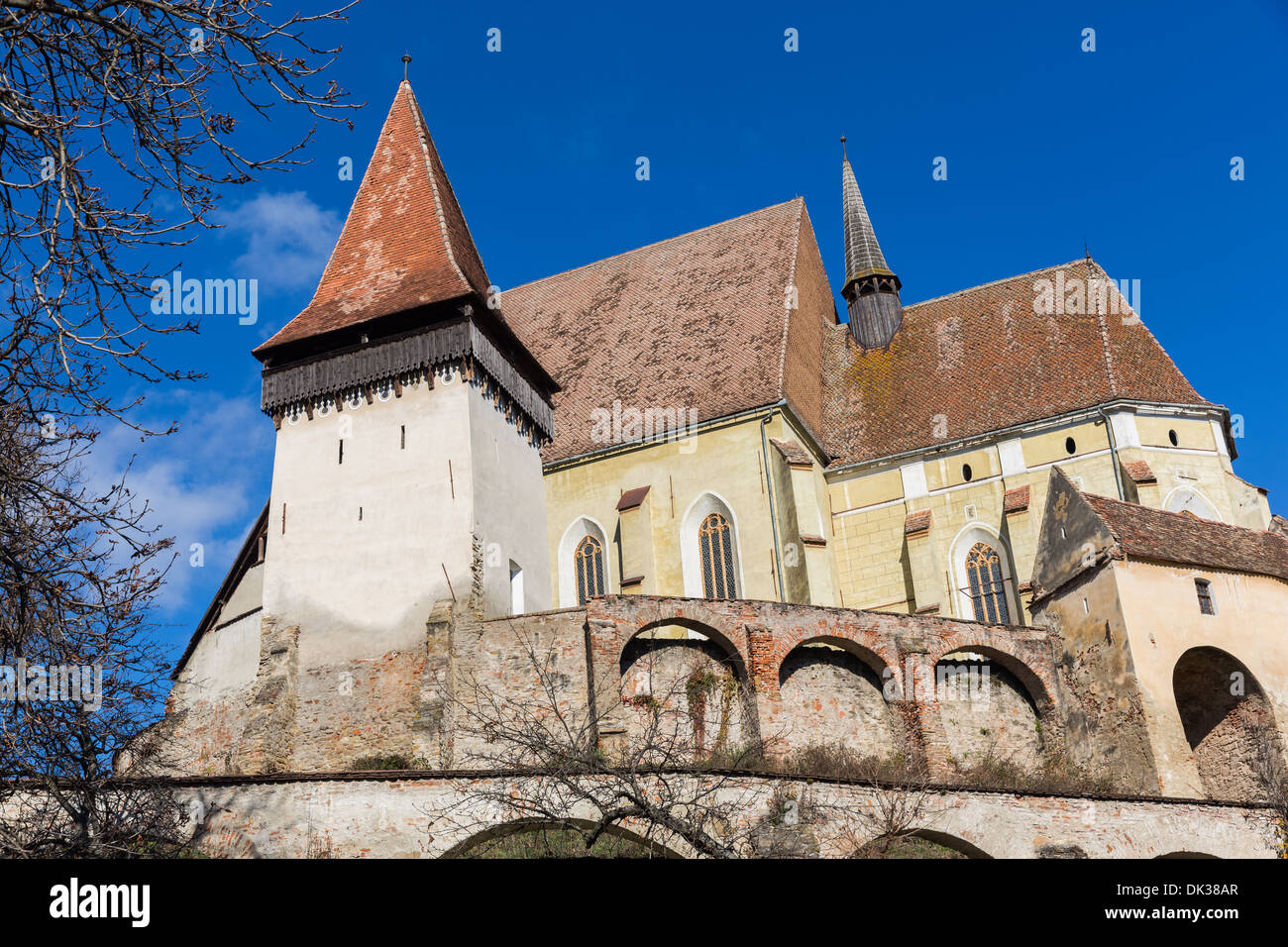 L'église fortifiée de Biertan, Roumanie Banque D'Images