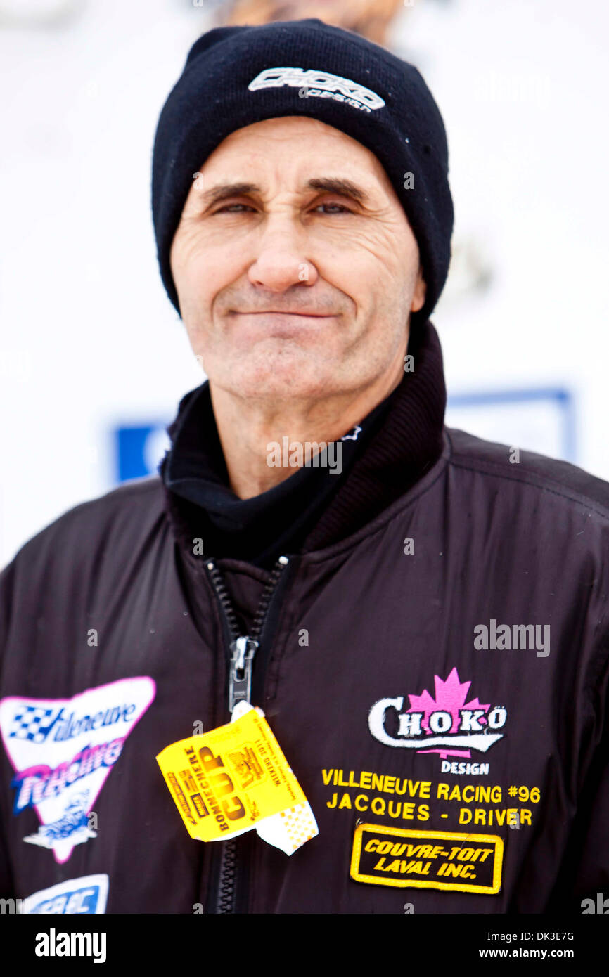 27 février 2011 - Eganville, Ontario, Canada - Jacques Villeneuve(96) (Crédit Image : © Leon Switzer/global/ZUMAPRESS.com) Southcreek Banque D'Images