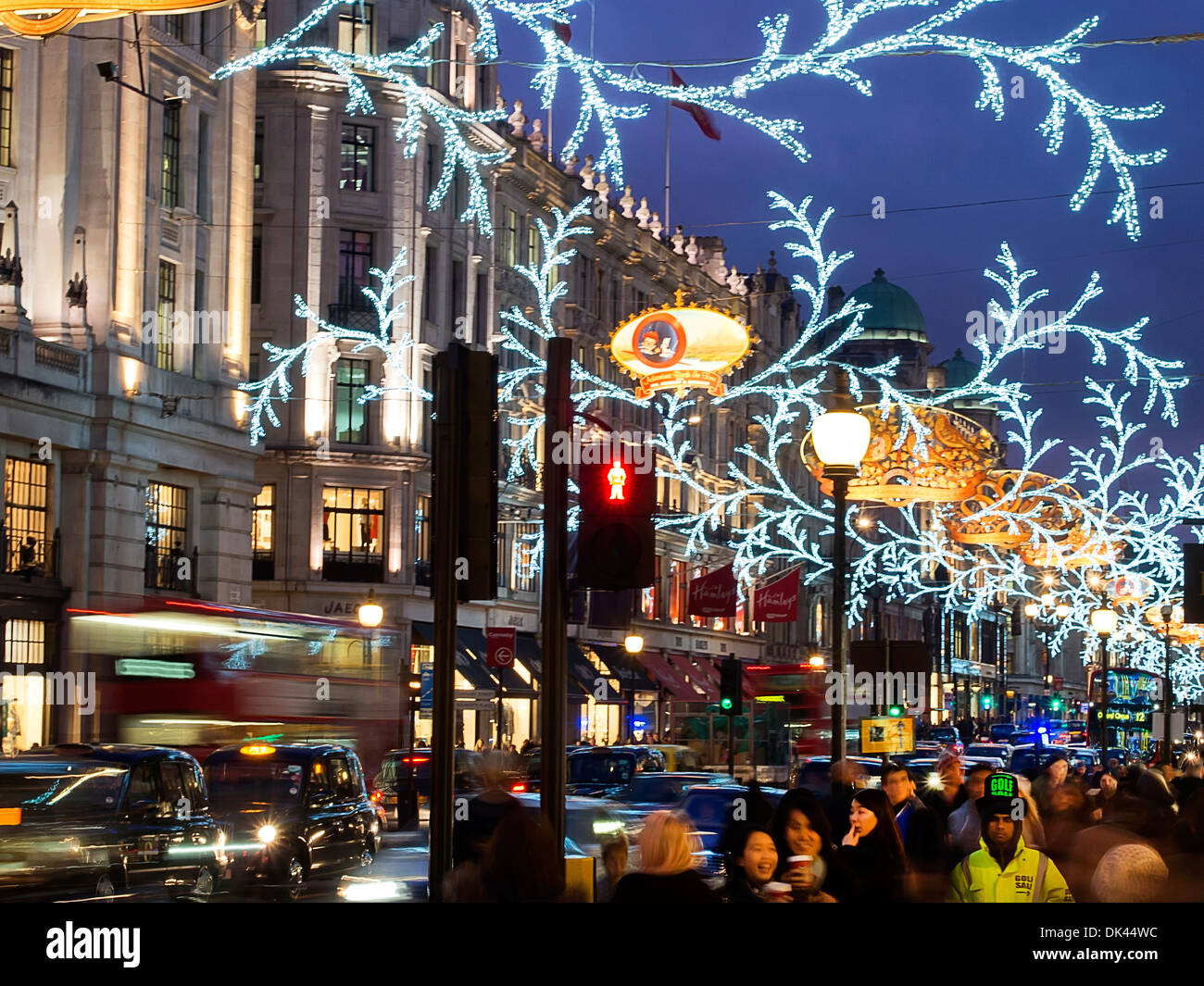 Lumières de Noël 2013 Regent Street Banque D'Images