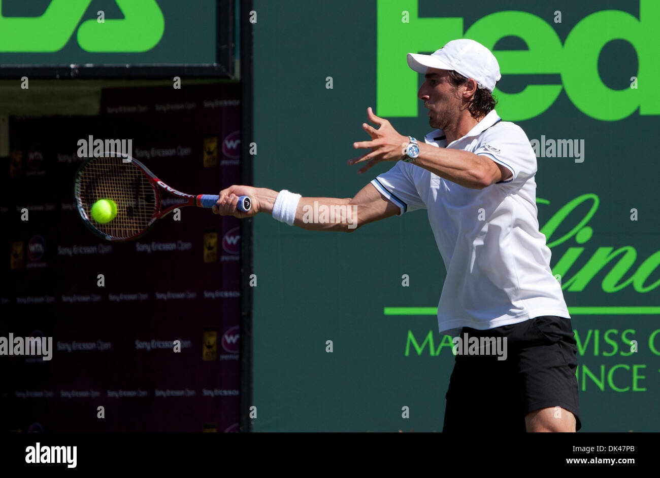 Mar. 26, 2011 - International Tennis - ATP World Tour 2011 - Masters 1000 - Sony Ericcson Open - sam 26 mar 2011 - Le parc Crandon Tennis Center - Key Biscayne - Miami - Floride - USA..Â© Andrew Patron/Bigshots (Photographie Image Crédit : © Andrew Patron/ZUMAPRESS.com) Banque D'Images