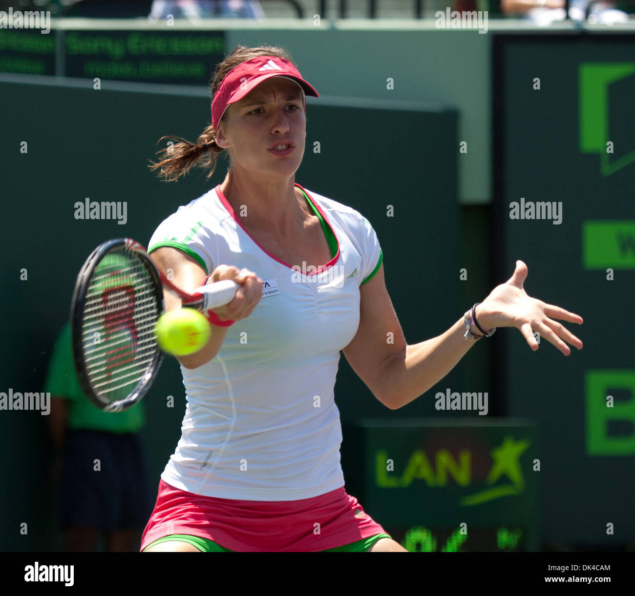 31 mars 2011 - International Tennis - WTA - 2011 Sony Ericsson Open - Jeu 31 Mar 2011 - Le parc Crandon Tennis Center - Key Biscayne - Miami - Floride - USA (crédit Image : © Andrew Patron/ZUMAPRESS.com) Banque D'Images