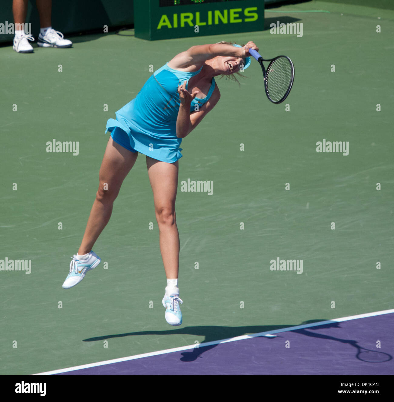 31 mars 2011 - International Tennis - WTA - 2011 Sony Ericsson Open - Jeu 31 Mar 2011 - Le parc Crandon Tennis Center - Key Biscayne - Miami - Floride - USA (crédit Image : © Andrew Patron/ZUMAPRESS.com) Banque D'Images