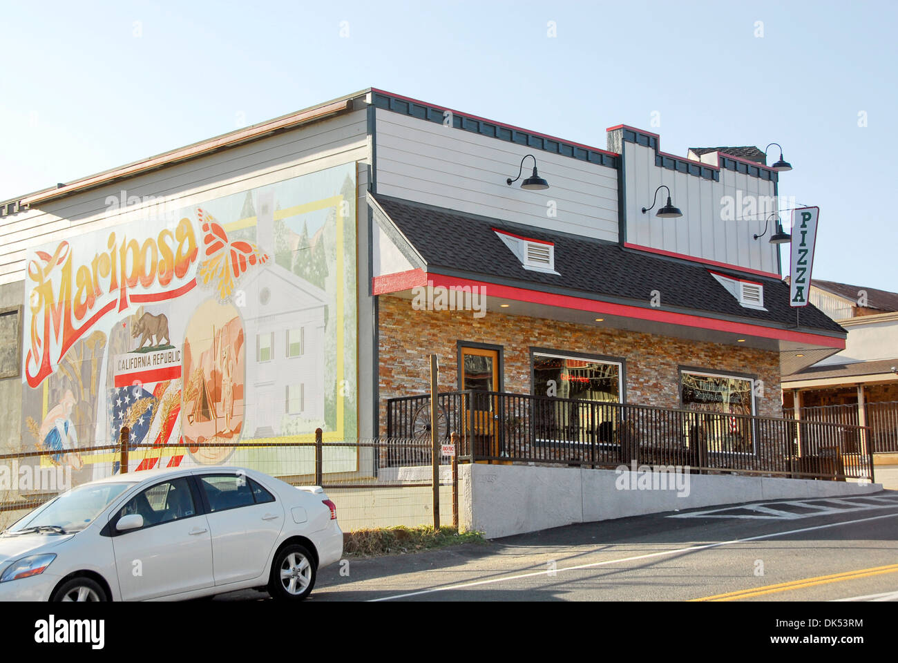 Ville minière de Mariposa, en Californie, aux portes du Parc National de Yosemite Banque D'Images