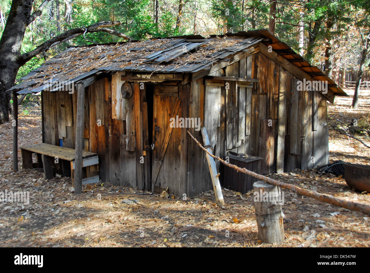 Cabane à Indian Village de Yosemite National Park en Californie Banque D'Images