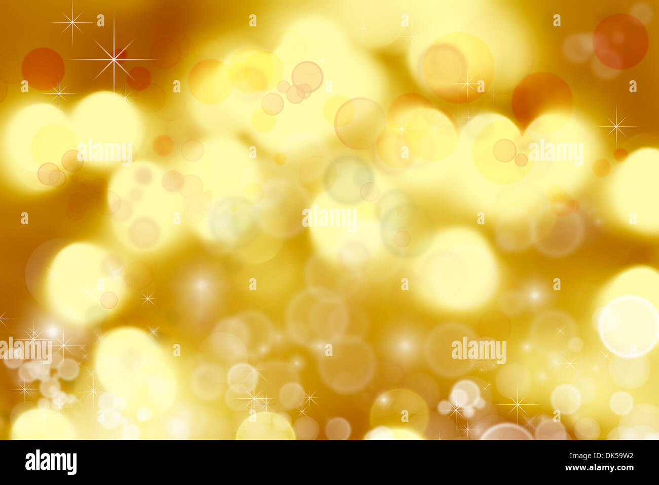 Cercles de lumière et stars de fond Banque D'Images