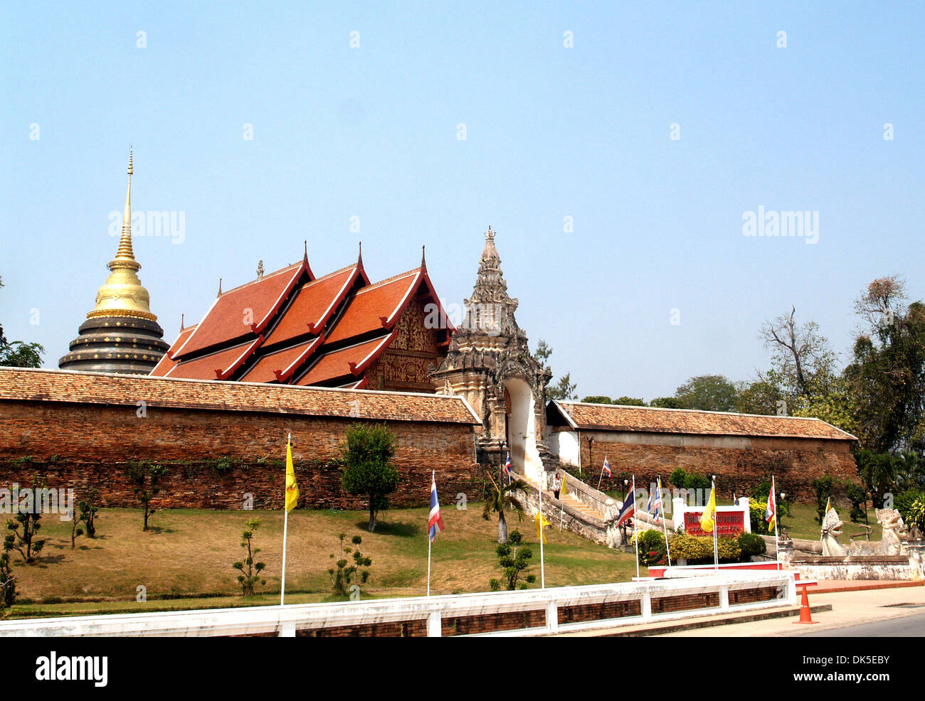 Wat Phrathat Lampang Luang, dans le pays de la Thaïlande Banque D'Images