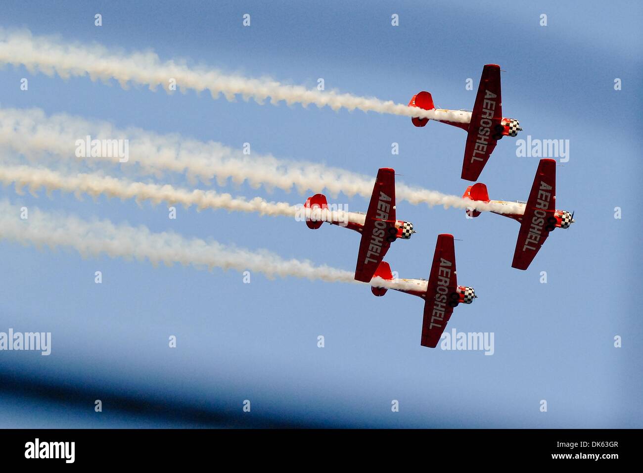 21 mai 2011 - Concord, Caroline du Nord, États-Unis d'Amérique - les survoler pendant la course à la All Star Charlotte Motor Speedway à Concord, Caroline du Nord (Image Crédit : © Anthony Barham/global/ZUMAPRESS.com) Southcreek Banque D'Images