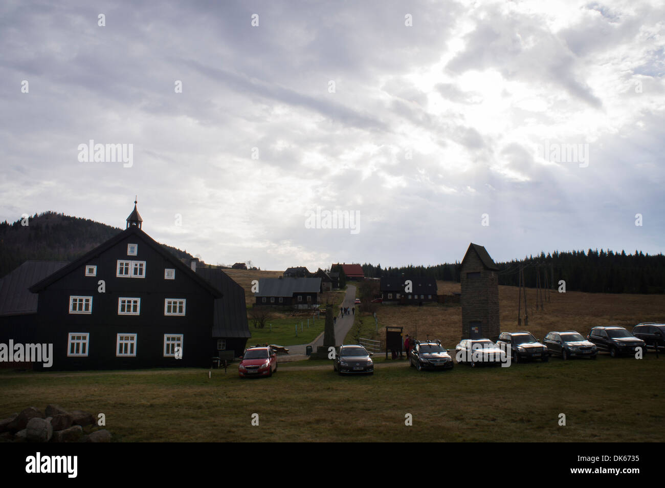 Pyramida hotel, Chalet, pension Banque D'Images