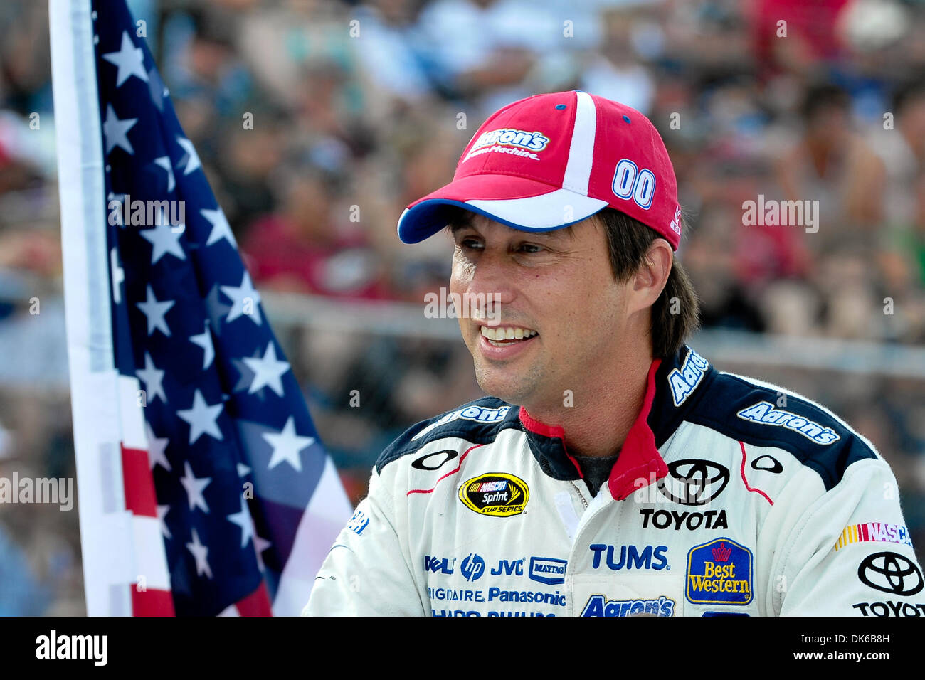 29 mai 2011 - Concord, Caroline du Nord, États-Unis d'Amérique - Sprint Cup Series driver David Reutimann (00) au cours de la présentation des pilotes à Charlotte Motor Speedway à Concord, Caroline du Nord (Image Crédit : © Anthony Barham/global/ZUMAPRESS.com) Southcreek Banque D'Images