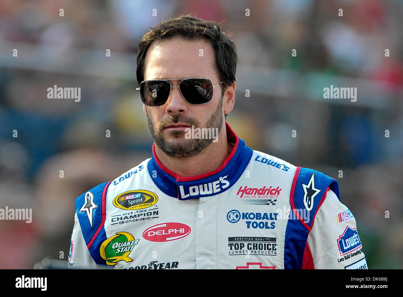 29 mai 2011 - Concord, Caroline du Nord, États-Unis d'Amérique - pilote de la série Sprint Cup Jimmie Johnson (48) au cours de la présentation des pilotes à Charlotte Motor Speedway à Concord, Caroline du Nord (Image Crédit : © Anthony Barham/global/ZUMAPRESS.com) Southcreek Banque D'Images