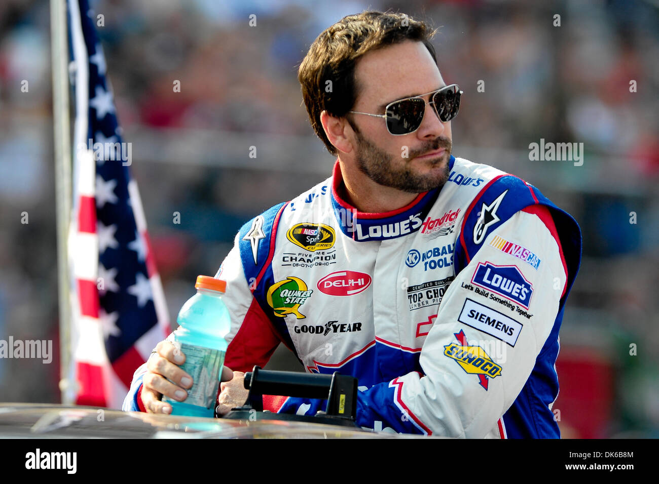 29 mai 2011 - Concord, Caroline du Nord, États-Unis d'Amérique - pilote de la série Sprint Cup Jimmie Johnson (48) au cours de la présentation des pilotes à Charlotte Motor Speedway à Concord, Caroline du Nord (Image Crédit : © Anthony Barham/global/ZUMAPRESS.com) Southcreek Banque D'Images