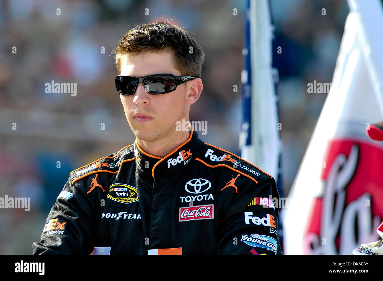 29 mai 2011 - Concord, Caroline du Nord, États-Unis d'Amérique - Coupe Sprint Denny Hamlin driver (11) au cours de la présentation des pilotes à Charlotte Motor Speedway à Concord, Caroline du Nord (Image Crédit : © Anthony Barham/global/ZUMAPRESS.com) Southcreek Banque D'Images
