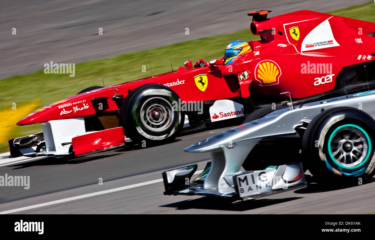 10 juin 2011 - Montréal, Québec, Canada - 10 juin 2011 : Fernando Alonso (ESP) Scuderia Ferrari au cours de la pratique de vendredi au Circuit Gilles-Villeneuve à Montréal, Québec, Canada. (Crédit Image : © Leon Switzer/global/ZUMAPRESS.com) Southcreek Banque D'Images