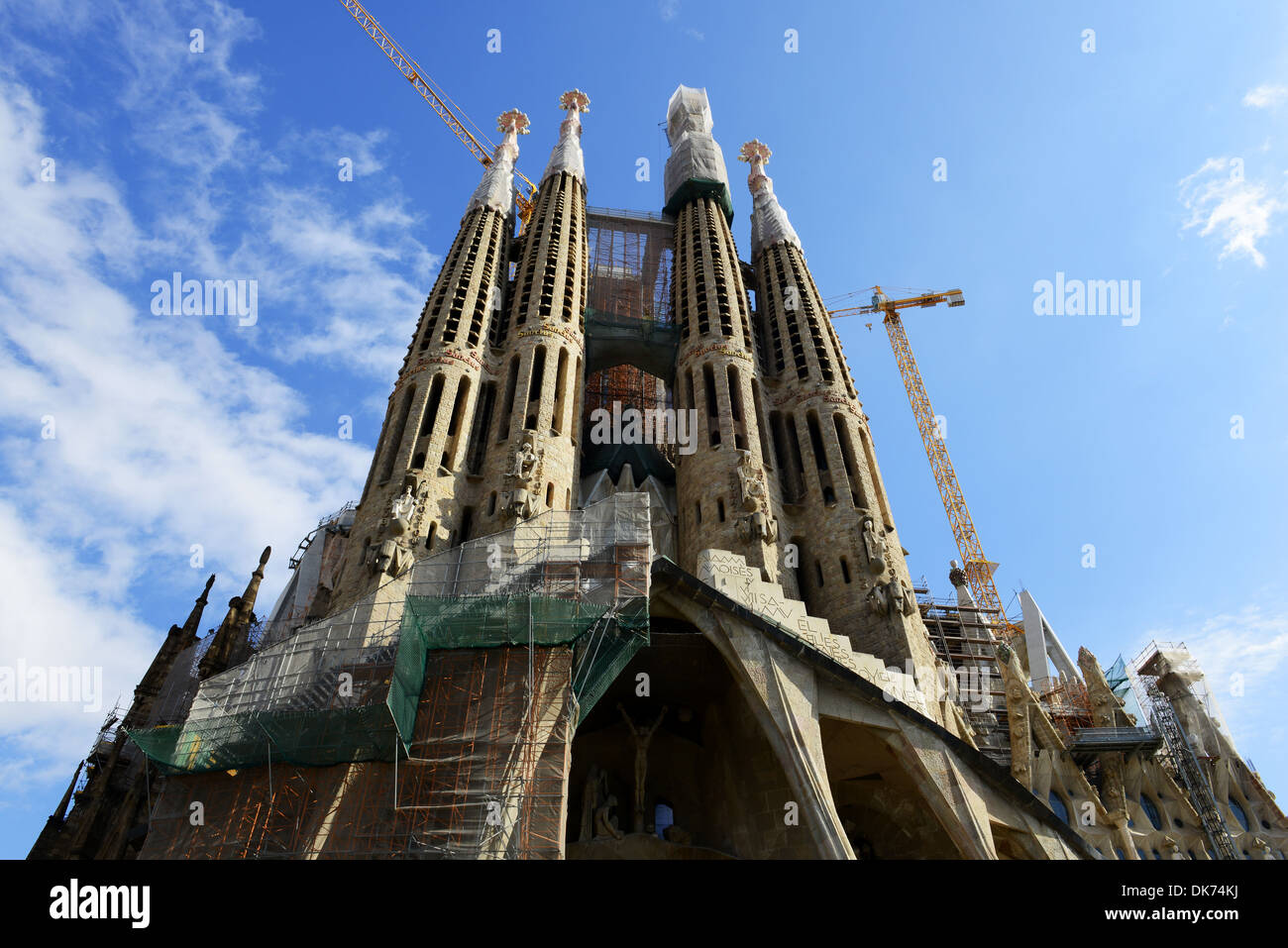 Sagrada Família, Barcelone, Espagne. L'église La Sagrada Família, Barcelone, Espagne Banque D'Images