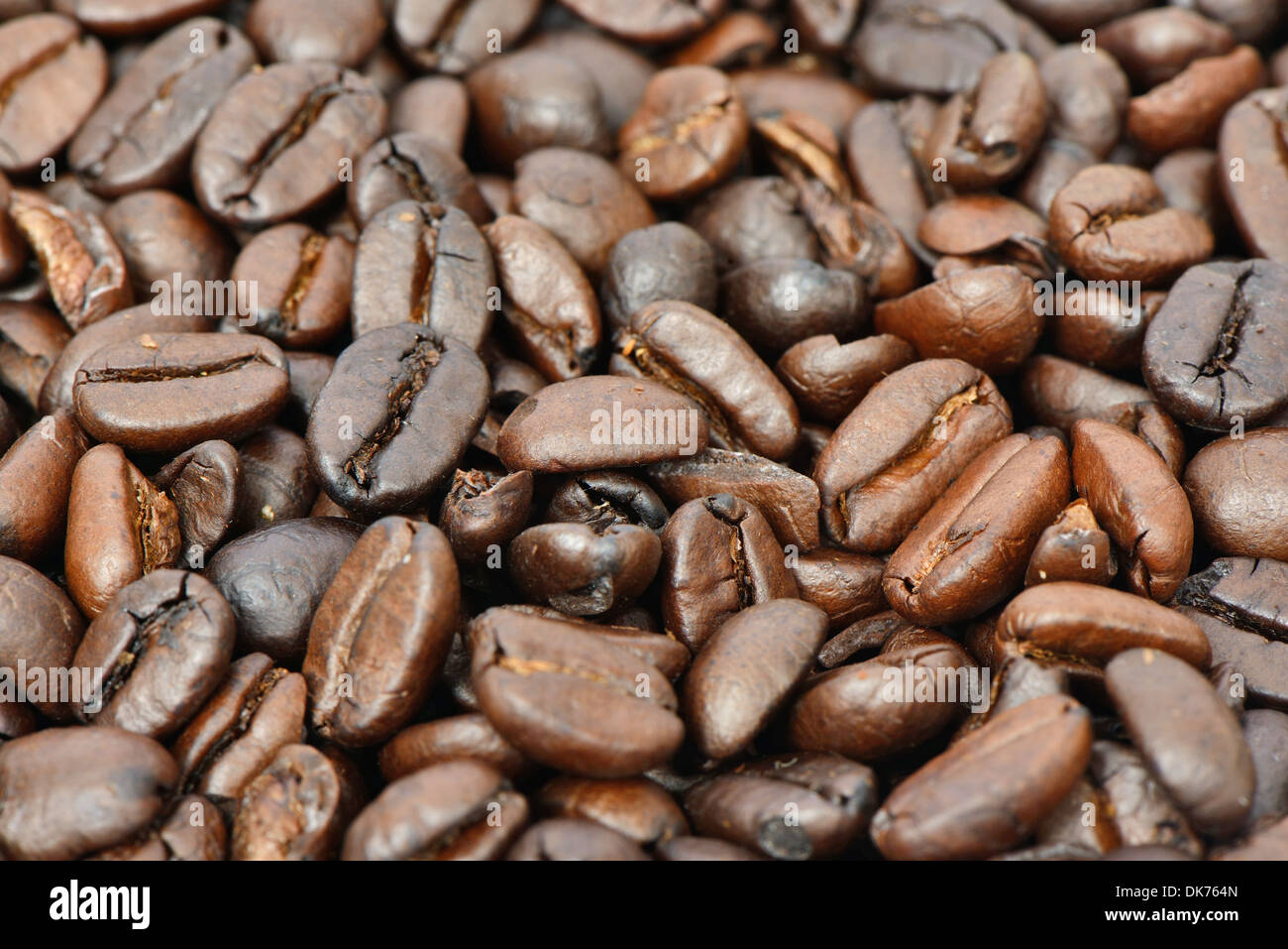 Gros plan du café torréfié Banque D'Images