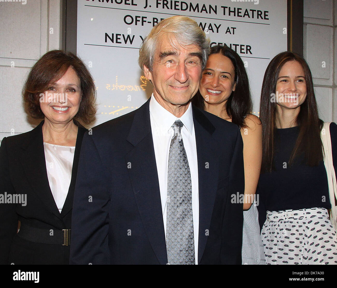 Sam Waterston et soirée d'ouverture de la famille 'Broadway un ennemi du peuple' à Friedman Theatre - Arrivées New York City USA - Banque D'Images
