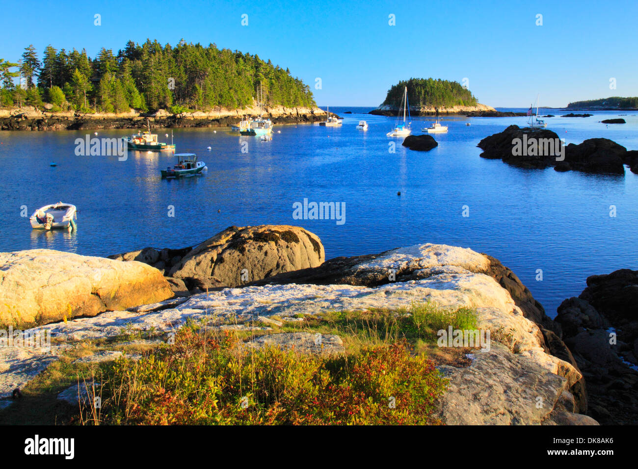 Cinq îles, Maine, USA Banque D'Images