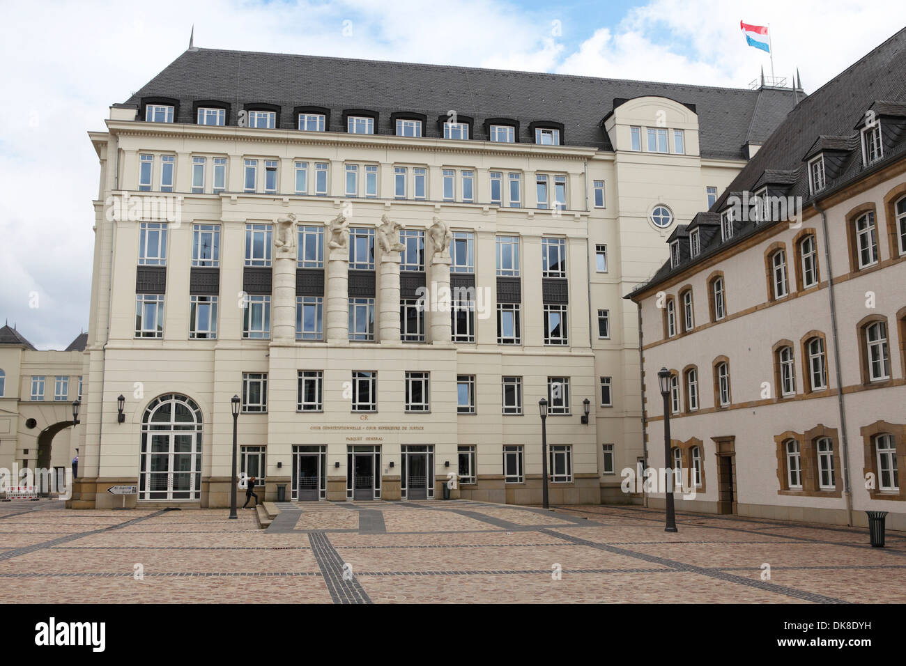 La Cour constitutionnelle et de la Cour Suprême Cour de Luxembourg. Les tribunaux Banque D'Images