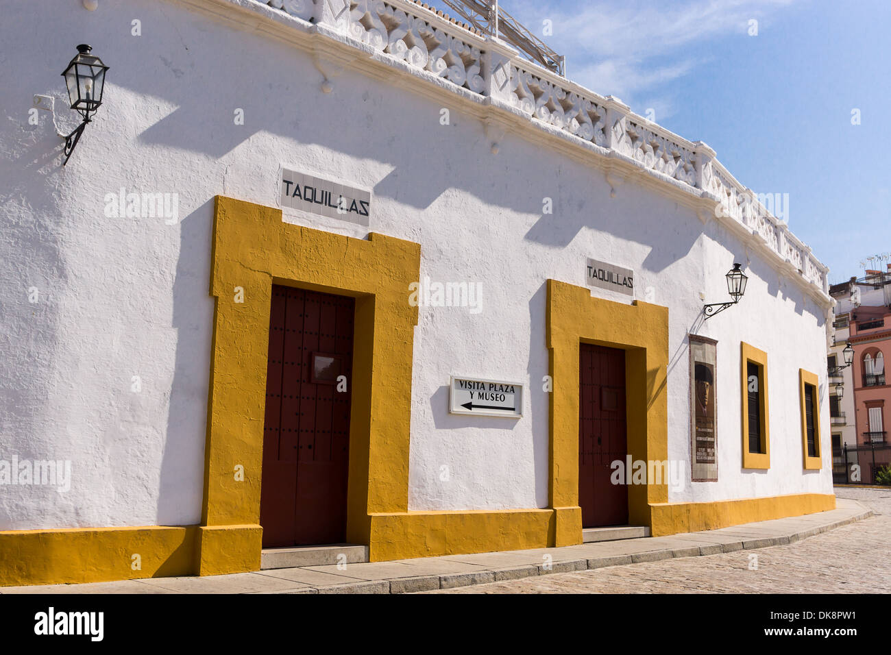 Plaza de Toros de Sevilla, La Real Maestranza de Caballería de Sevilla, Séville arènes Banque D'Images