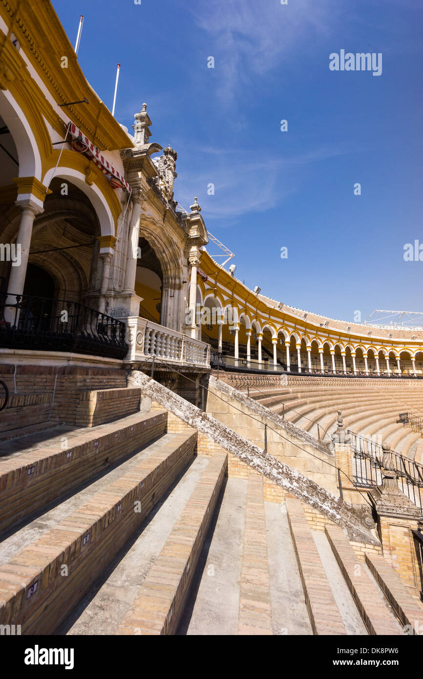 Plaza de Toros de Sevilla, La Real Maestranza de Caballería de Sevilla, Séville arènes Banque D'Images