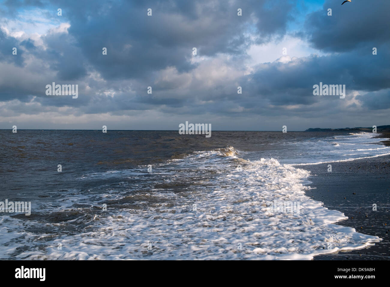Les vagues et le surf sur la plage. Banque D'Images